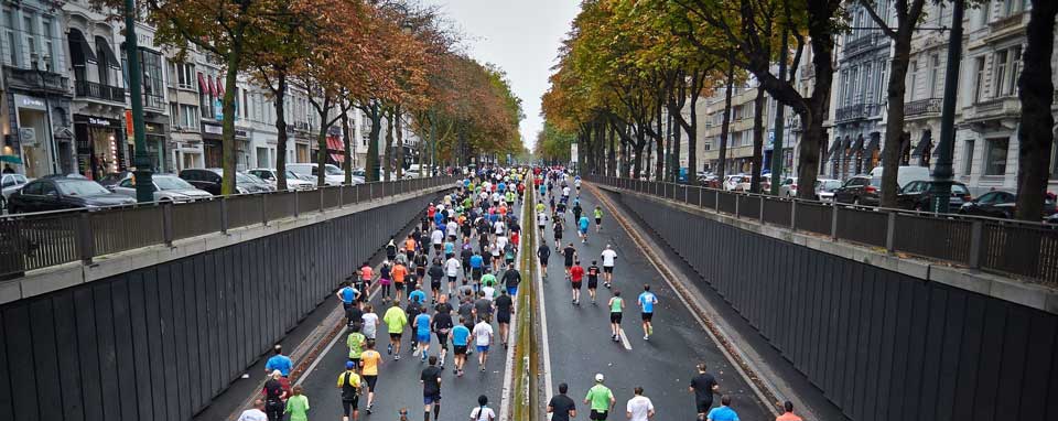 people jogging