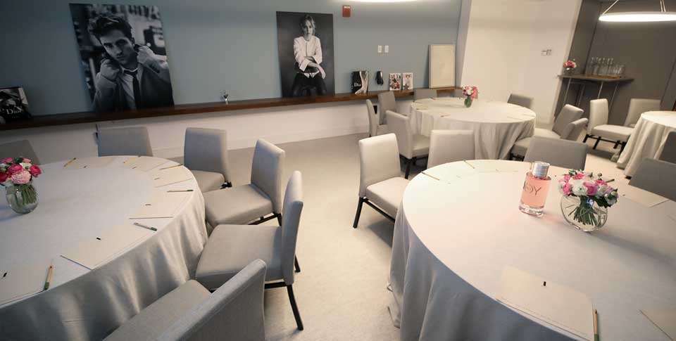 Dior event room setup